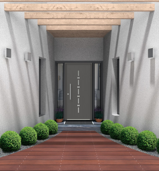 Porte d'entrée aluminium - Menuiserie Bouvet Porte d'entrée aluminium - Menuiserie Bouvet