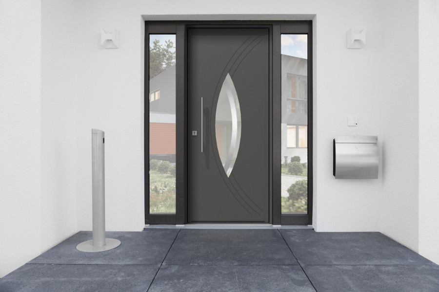 Porte d'entrée aluminium - Menuiserie Bouvet Porte d'entrée aluminium - Menuiserie Bouvet