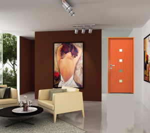 Porte d'entrée aluminium modèle Santorin | Menuiseries Bouvet