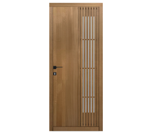 Porte d'entrée ouvrant monobloc bois modèle Luma A | Menuiseries Bouvet