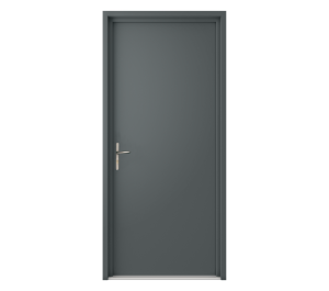 Porte pleine gris anthracite | Menuiseries Bouvet
