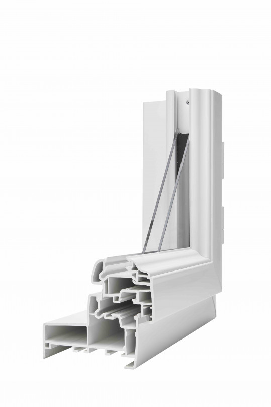 Coupe d'une fenêtre PVC rénovation de chez BOUVET | Menuiseries Bouvet