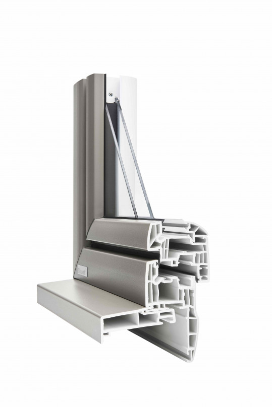 Coupe d'une fenêtre PVC Thermience de chez BOUVET | Menuiseries Bouvet