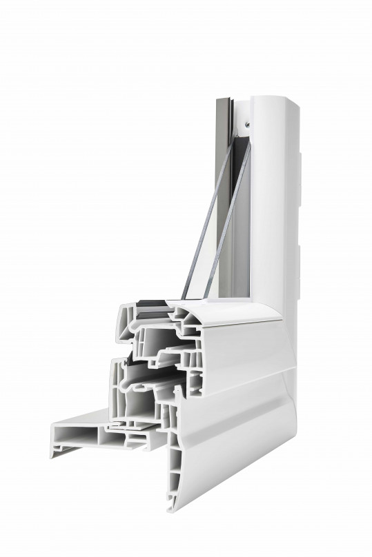 Coupe d'une fenêtre PVC Thermience de chez BOUVET | Menuiseries Bouvet