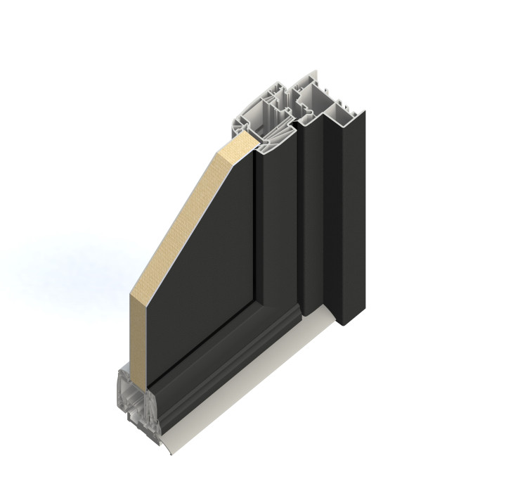 Image de coupe porte lumiere | Menuiseries Bouvet