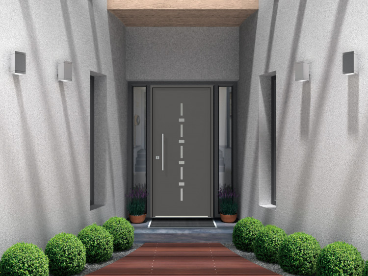 Porte d'entrée aluminium - Menuiserie Bouvet Porte d'entrée aluminium - Menuiserie Bouvet