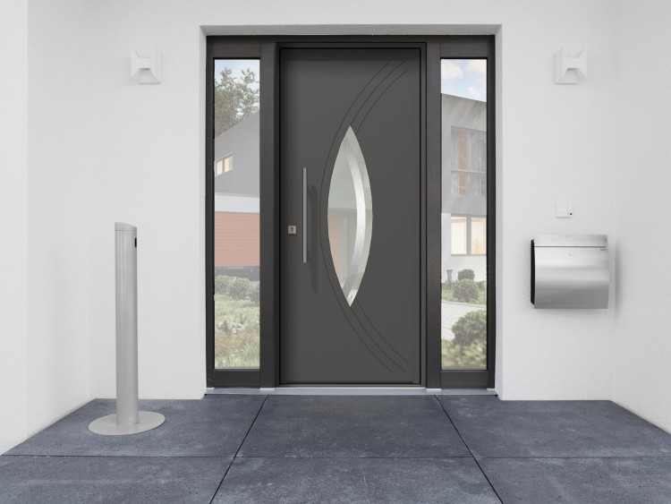 Porte d'entrée aluminium - Menuiserie Bouvet Porte d'entrée aluminium - Menuiserie Bouvet