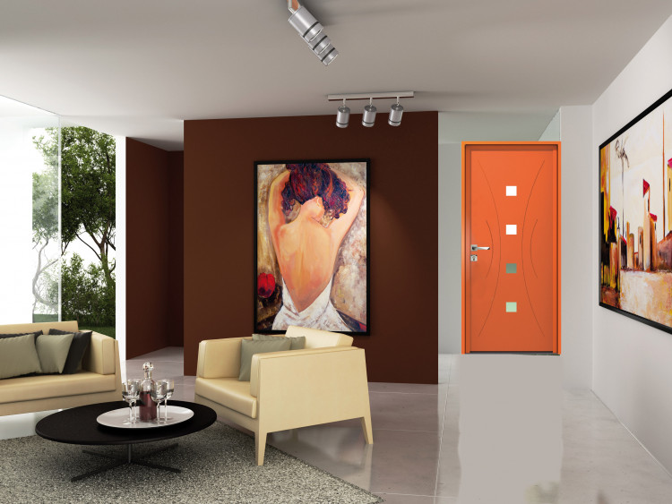 Porte d'entrée aluminium modèle Santorin Porte d'entrée aluminium modèle Santorin | Menuiseries Bouvet