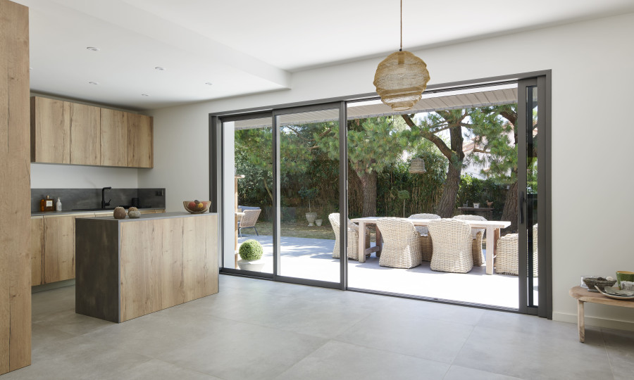 Isolation et baie vitrée aluminium | Menuiseries Bouvet